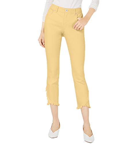 Curvy Tulip Hem Skinny Ankle Jeans