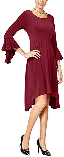 Alfani Asymmetrical Bell Sleeve Dress