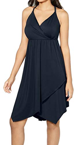 Solid Crisscross Ring Dress