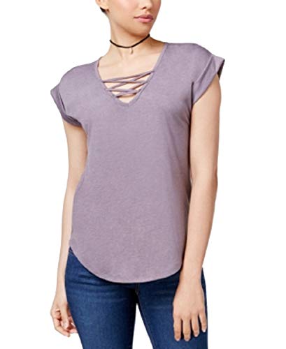 Almost Famous Juniors High Low Lace Up T-Shirt