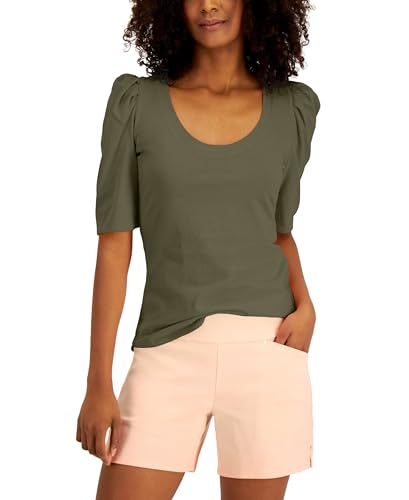 INC International Concepts Cotton Puff Sleeve Top