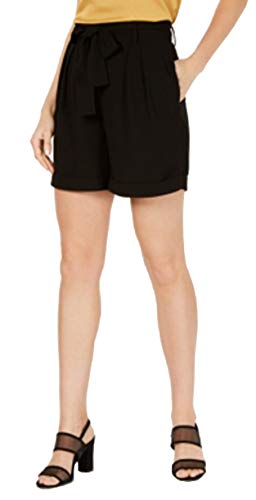 Belted Solid Shorts