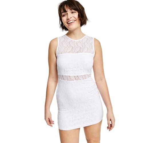 Bar III Womens Lace Mini Dress