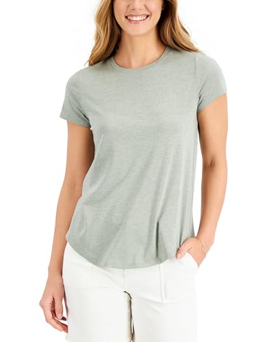 Style & Co Solid Burnout T-Shirt