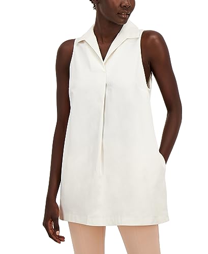 Alfani Petite Collared Sleeveless Tunic