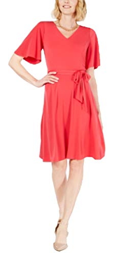 Petite Belted A-Line Dress