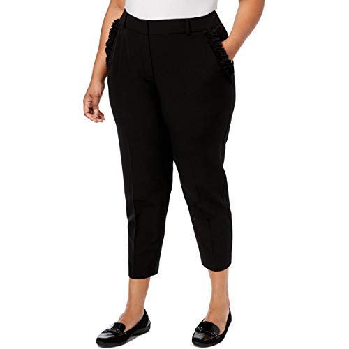 NY Collection Plus Petite Plus Size Ruffled Pocket Pants