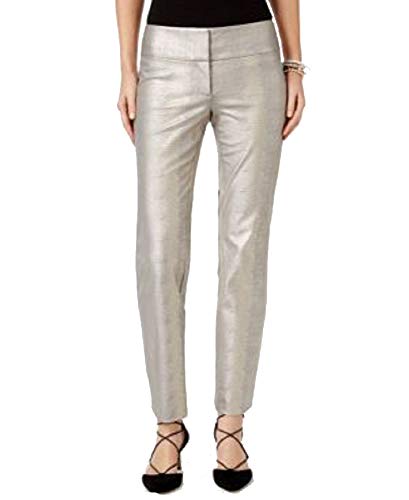 Alfani Petite Textured Straight Leg Pants