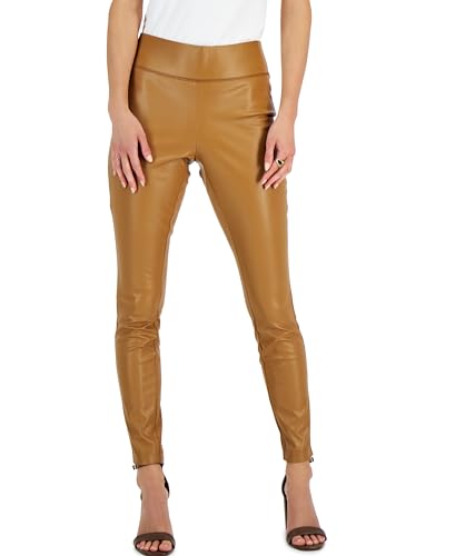 INC International Concepts Petite Faux Leather Skinny Pants