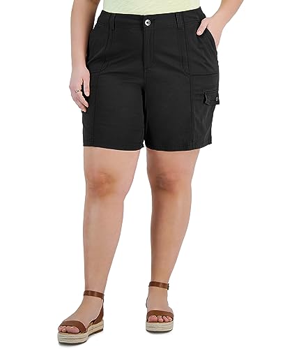 Plus Size  Comfort-Waist Cargo Shorts