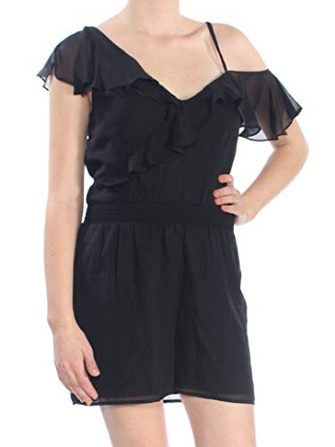 Bar III One Shoulder Ruffle Romper