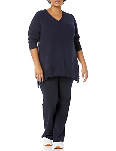 Plus Size Deep Valley V Neck Sweater