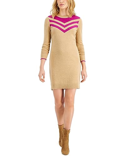Charter Club Chevron Neck Sweater Dress