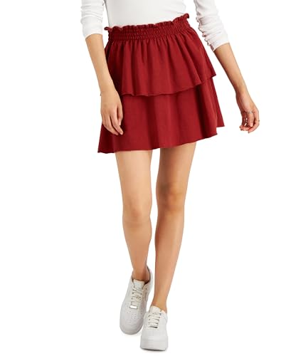 Derek Heart Juniors' Tiered Mini Skirt