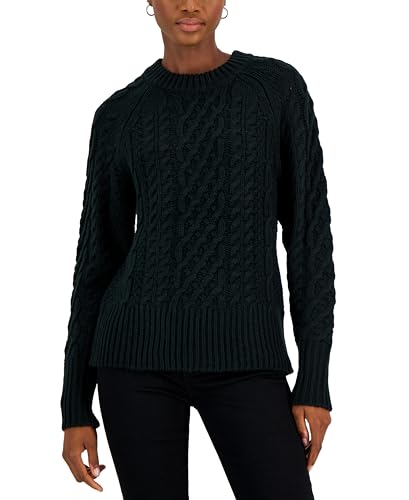Style & Co Womens Cable Pattern Pullover Sweater