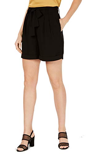 Belted Solid Shorts