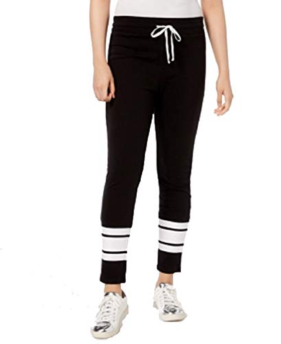 Juniors' Striped-Leg Drawstring-Waist Pants