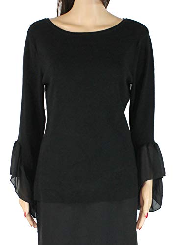 Flared Georgette Cuff Sweater