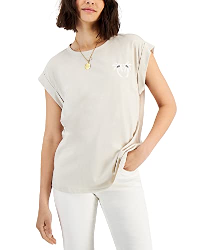 INC International Concepts Womens Palm Tree Graphic T-Shirt