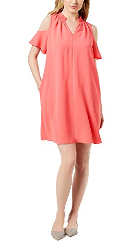 Seamed Cold-Shoulder Dress