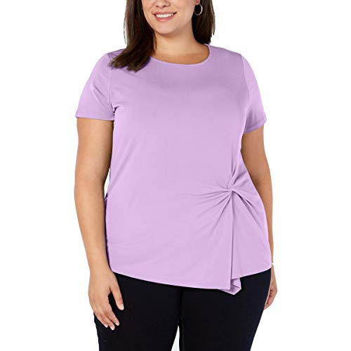 I.N.C. Plus Size Twisted Asymmetrical Top