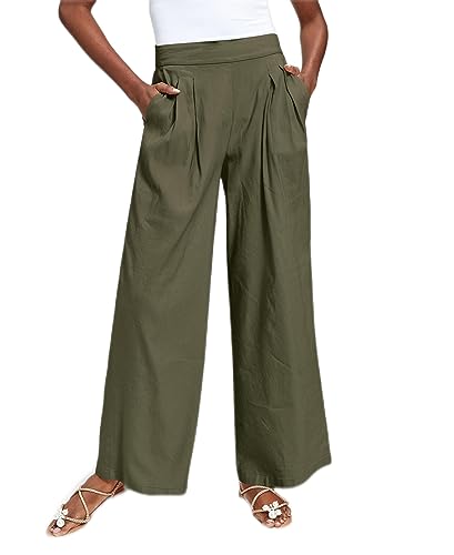 INC International Concepts High Rise Pull On Wide Leg Pants