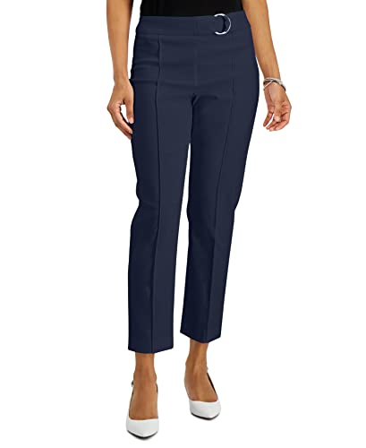 JM Collection Belted Tummy Control Pull On Pants