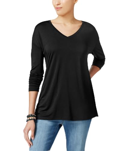 V-Neck Drop-Shoulder Top