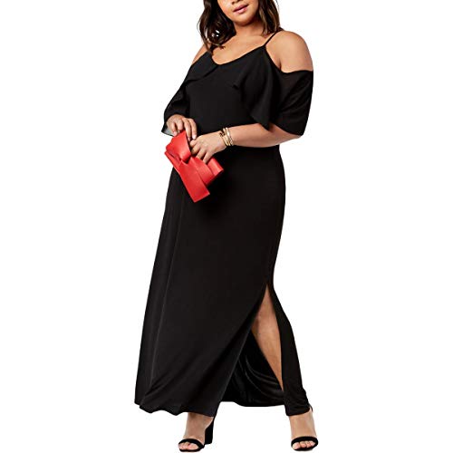 NY Collection Plus Petite Plus Size Cold Shoulder Maxi Dress