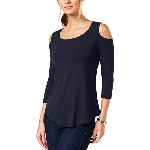 JM Collection Plus Size Cold Shoulder Top