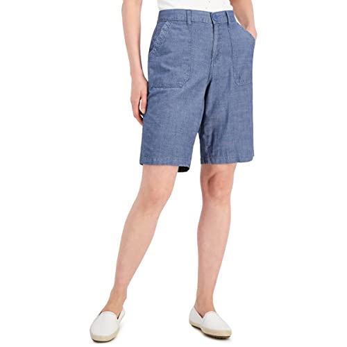 Karen Scott Womens Cotton Shorts