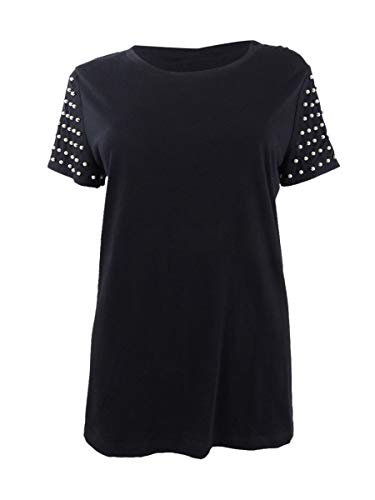 INC Faux-Pearl-Sleeve T-Shirt