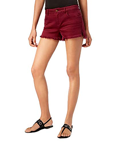 Vanilla Star Juniors Frayed Ripped Denim Shorts