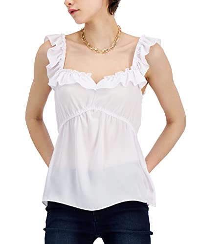 INC International Concepts Ruffle Trim Empire Top
