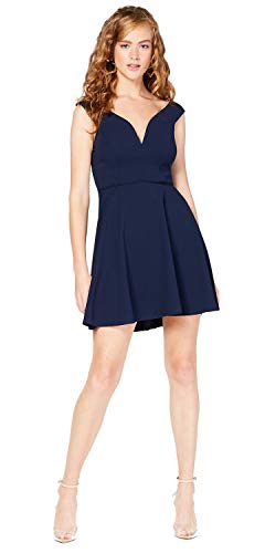 City Studios Juniors Off The Shoulder Fit Flare Dress