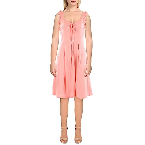 Inc International Concepts Womens Tie Detail Fit & Flare Dress