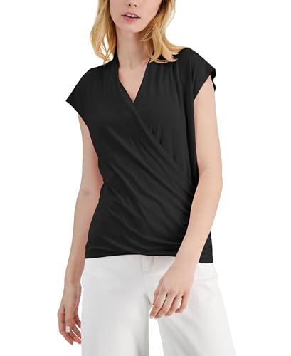 INC International Concepts Surplice V Neck Top