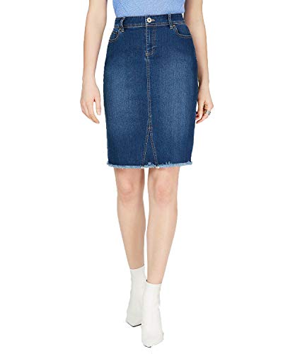 Raw Edge Jean Skirt