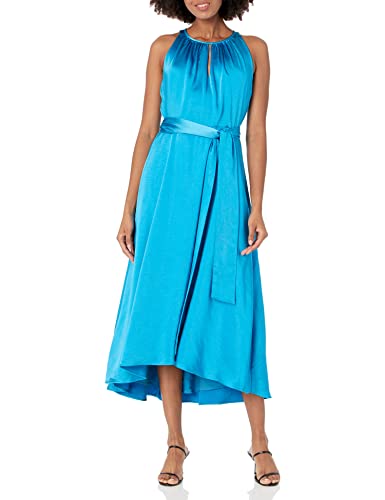 Anne Klein Womens Halter Neck Midi Dress