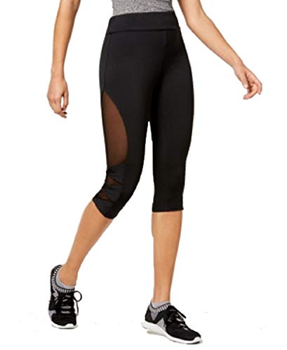 Juniors' Mesh-Panel Cropped Leggings