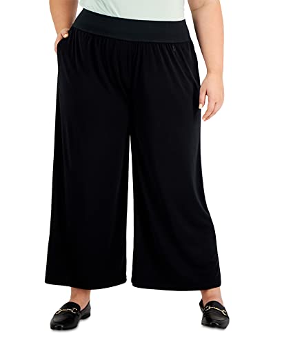 Alfani Plus Size High Rise Wide Leg Pant