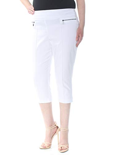 Petite Pull-On Faux Zip-Pocket Capri Pants