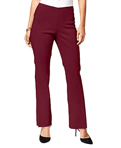 Slit Front Pull On Bootcut Pants