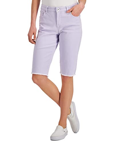 Style & Co Denim Raw Edge Bermuda Shorts