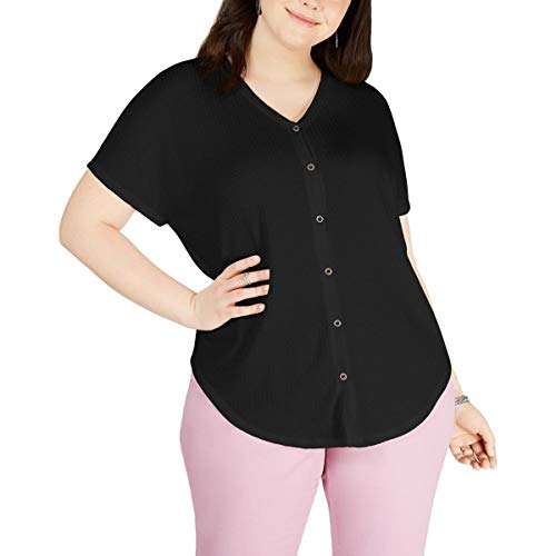 Plus Size Button Up Top