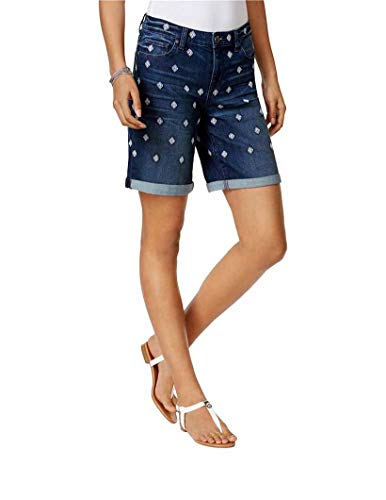 Style & Co Embroidered Denim Shorts