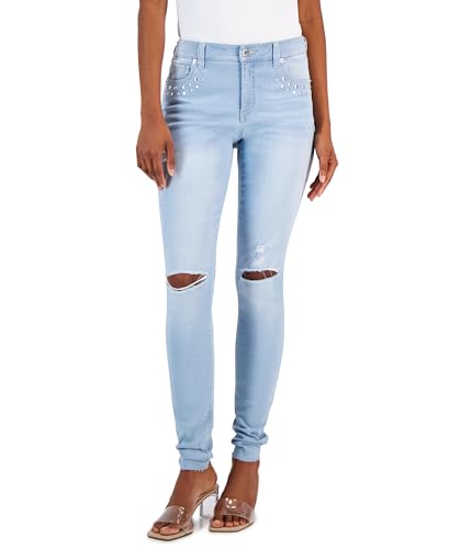 International Concepts Womens Studded Pocket Skinny Jeans