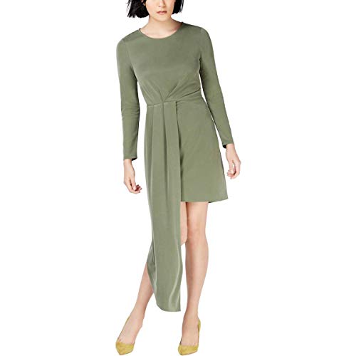Bar III Pleated Asymmetrical Dress