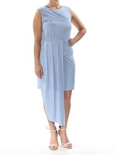 Bar III Sleeveless Asymmetrical Drape Dress