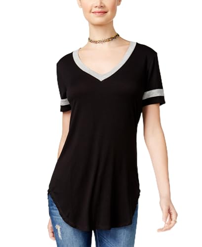 Ultra Flirt Juniors High Low Football T-Shirt